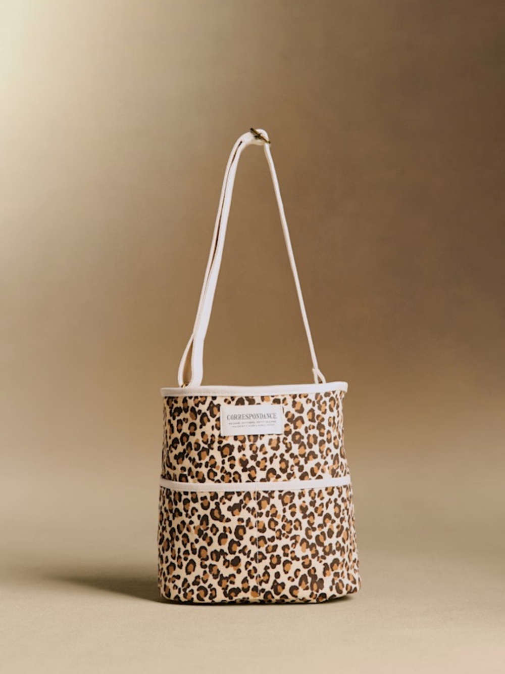 SEZANE ANIMAL PRINT BUCKET BAG.